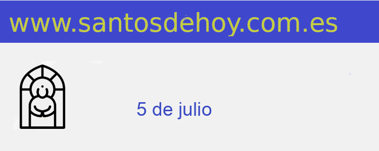 santo del 5 de julio