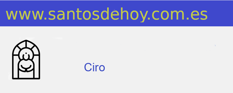 santo de Ciro