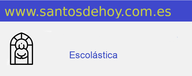 santo de Escolástica