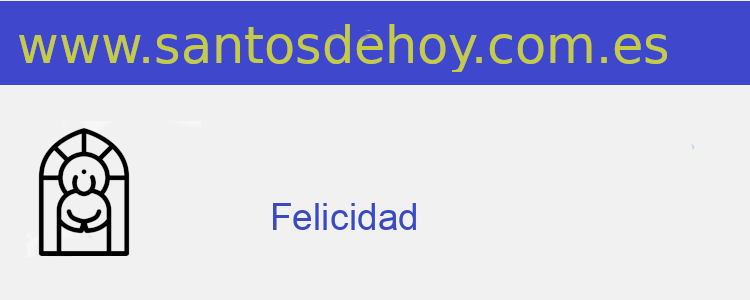 santo de Felicidad