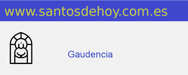 santo de Gaudencia