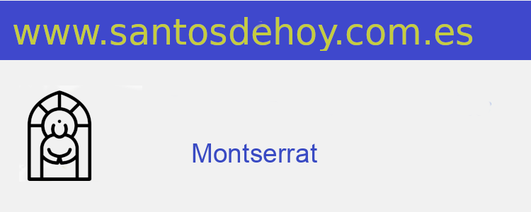 santo de Montserrat