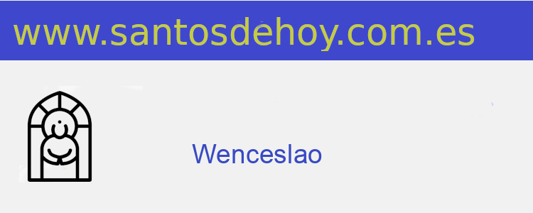 santo de Wenceslao